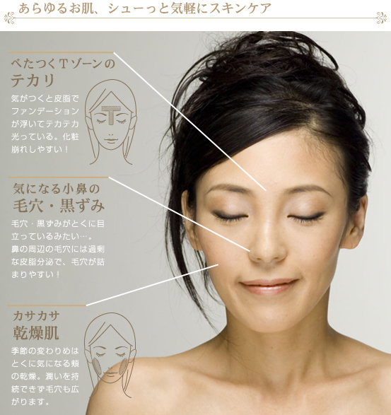 あらゆるお肌の悩みにお答えします!